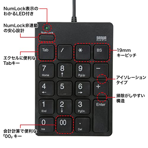 テンキー 5