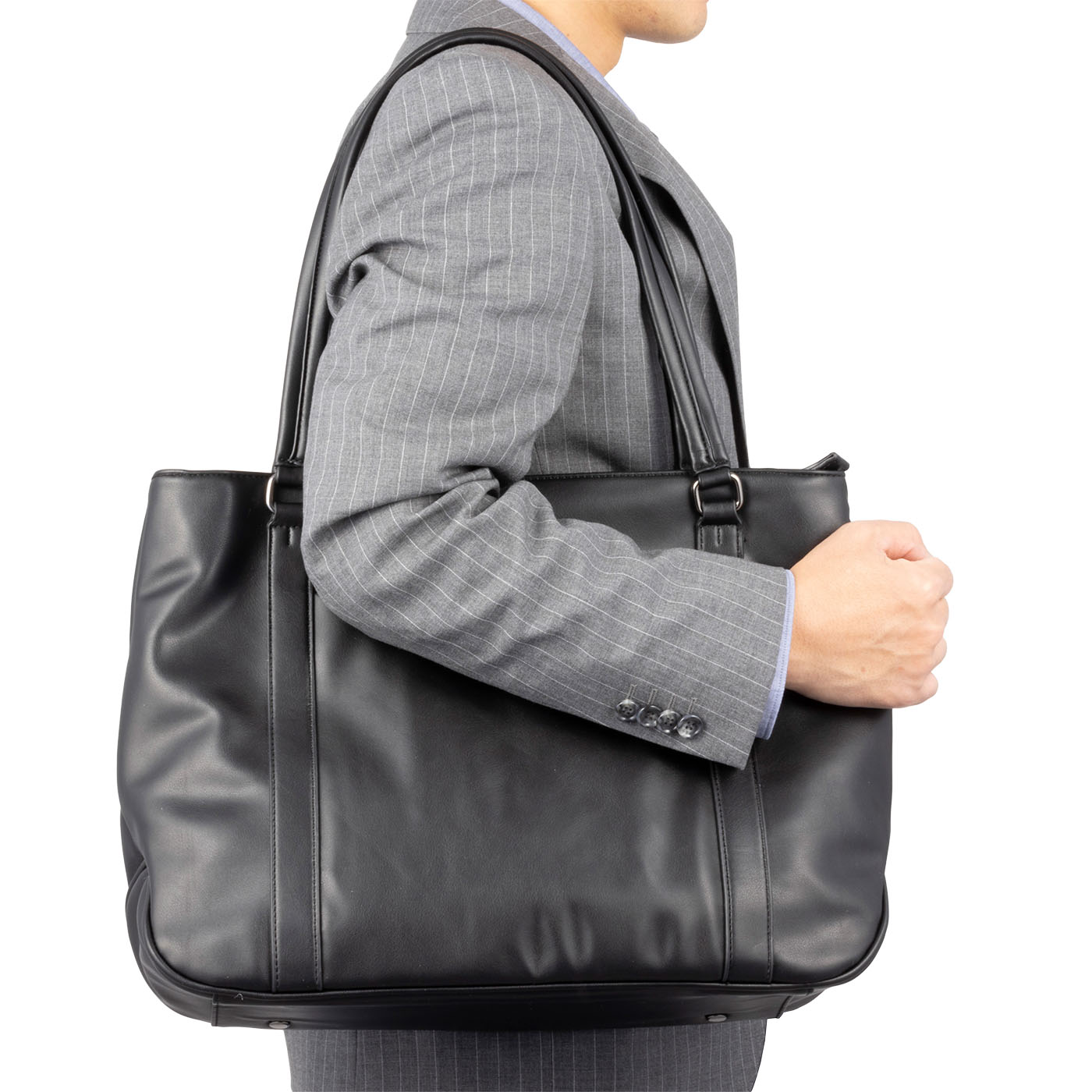 PU LEATHER BUSINESS TOTE BAG 6