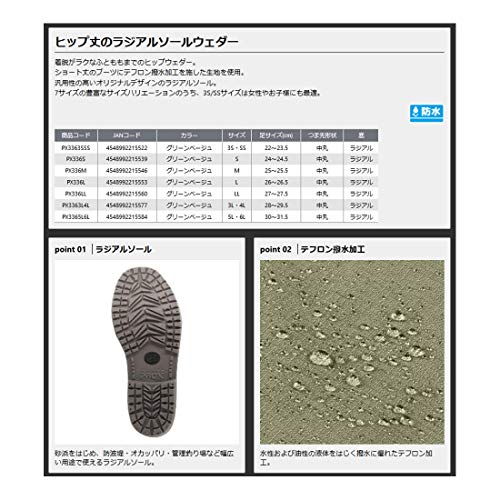 テフロンポリエステルウェダーヒップ 3