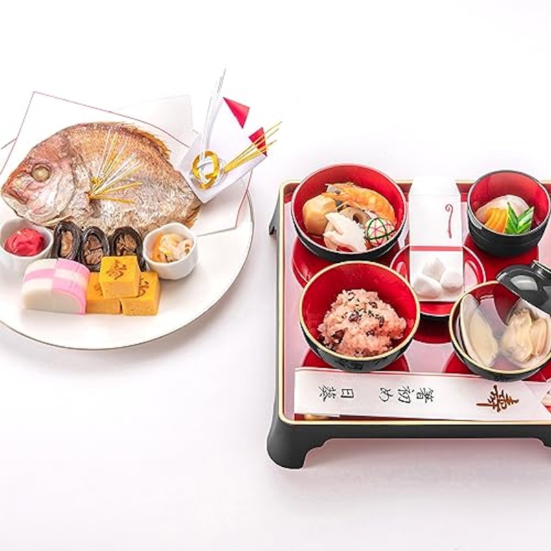 お食い初め料理と食器のセット 1