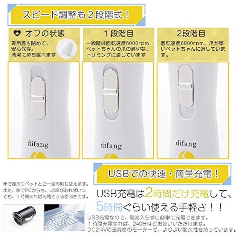 電動爪トリマー 5