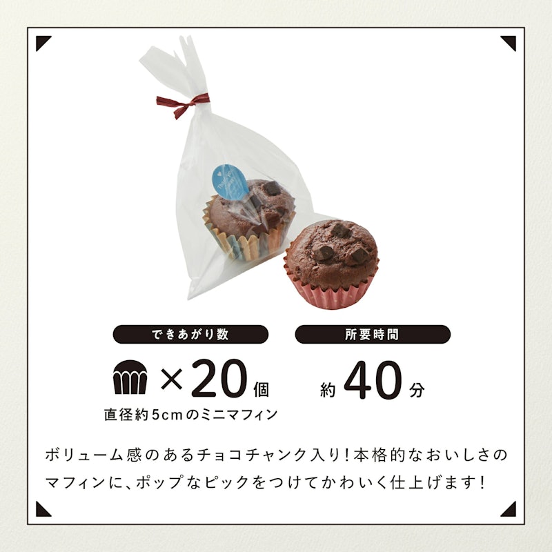ダブルチョコマフィン 5