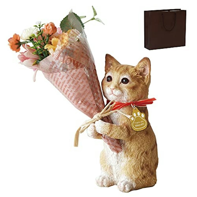 名入れ ねこのマスコット&CT触媒ブーケセット 1