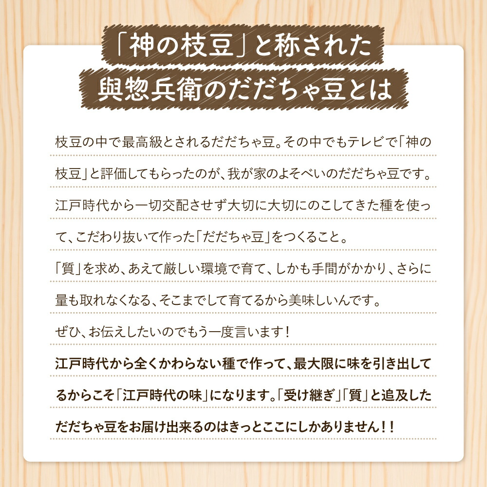 神の枝豆 與惣兵衛だだちゃ豆 4
