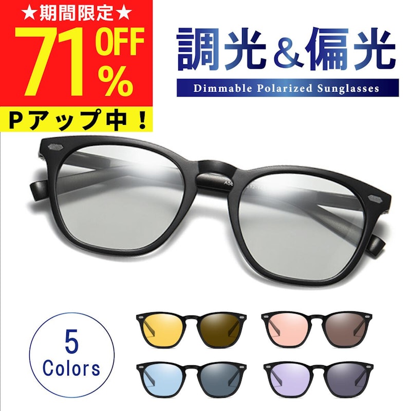 変色調光サングラス 1