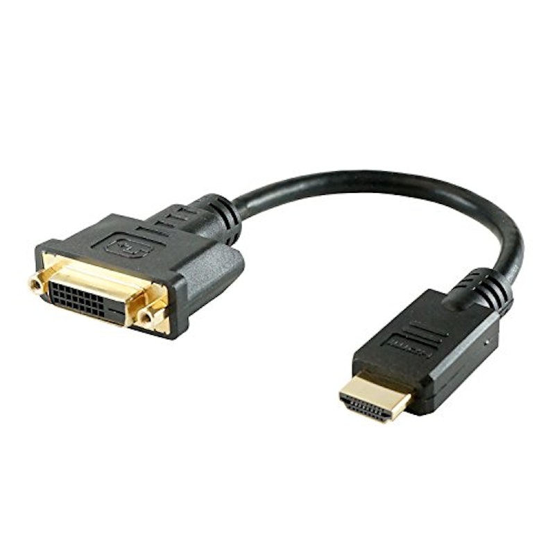 HDMI-DVI変換アダプタ 10cm DVFHD01-166BK 2