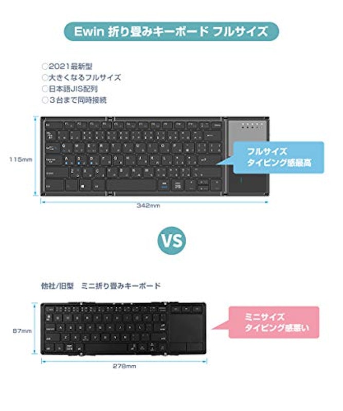 ワイヤレスキーボード 3