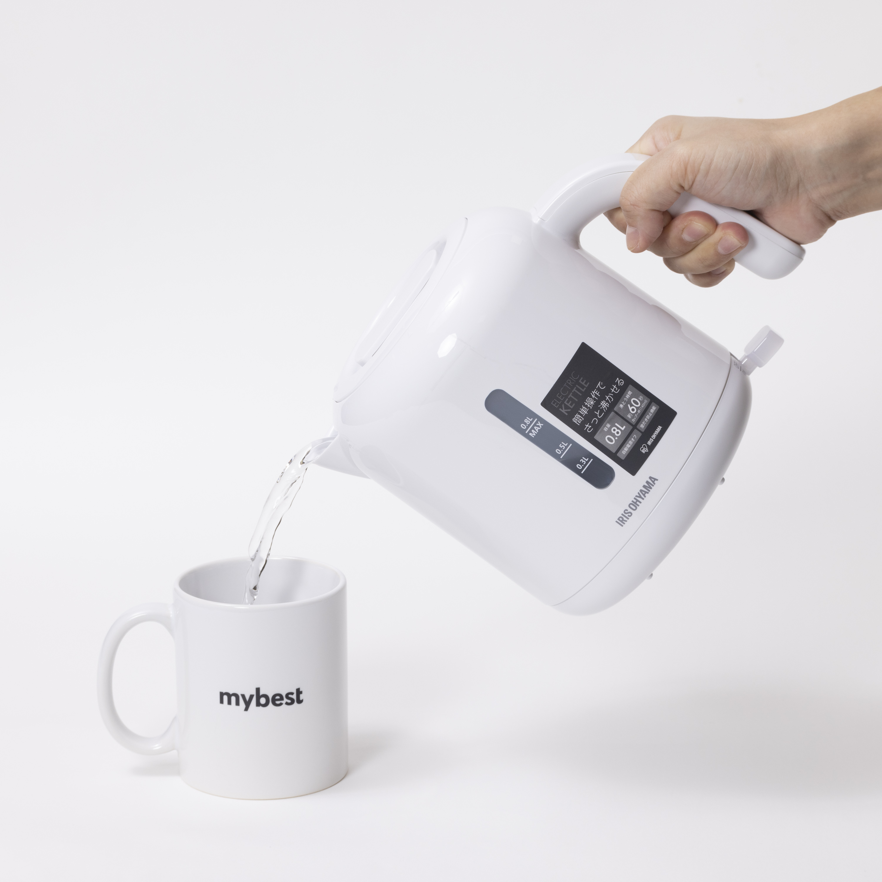 アイリスオーヤマ 電気ケトル IKEB-800-Wをレビュー！クチコミ・評判を