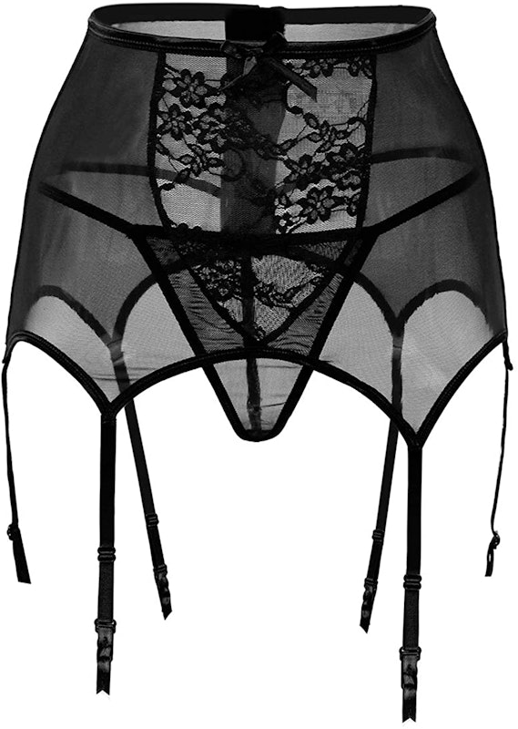 セクシーガーターベルト レース花柄