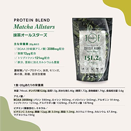 プロテインブレンド 抹茶オールスターズ 5