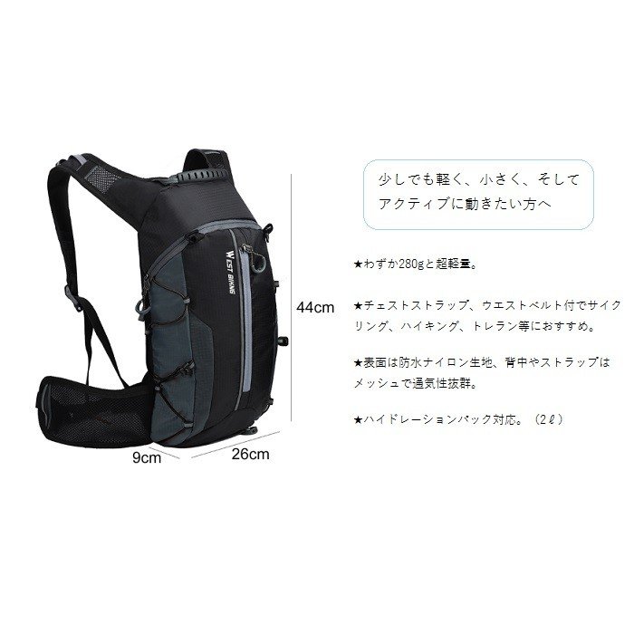 WestBiking SuperLight10 Back Pack 3