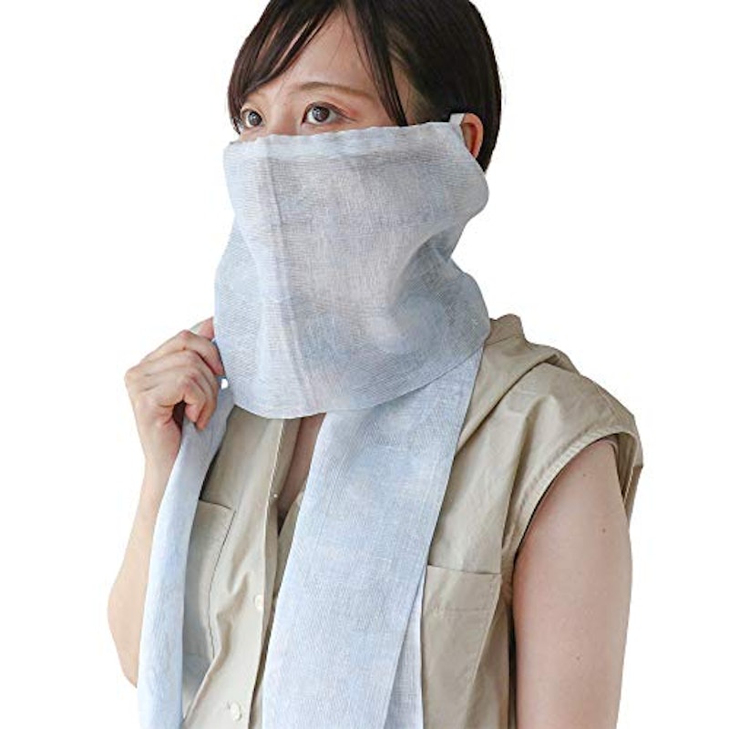 linen 麻ストールマスク