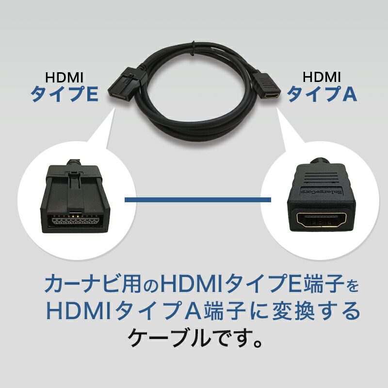 カーナビ用HDMI2.0変換ケーブル 3