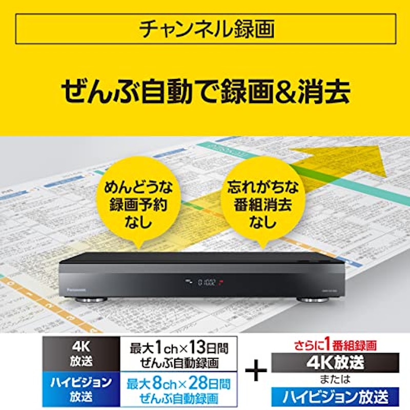 4Kチューナー内蔵 全自動ディーガ DMR-4X1002 2