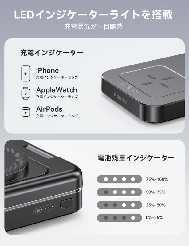 3in1ワイヤレスモバイルバッテリー 5
