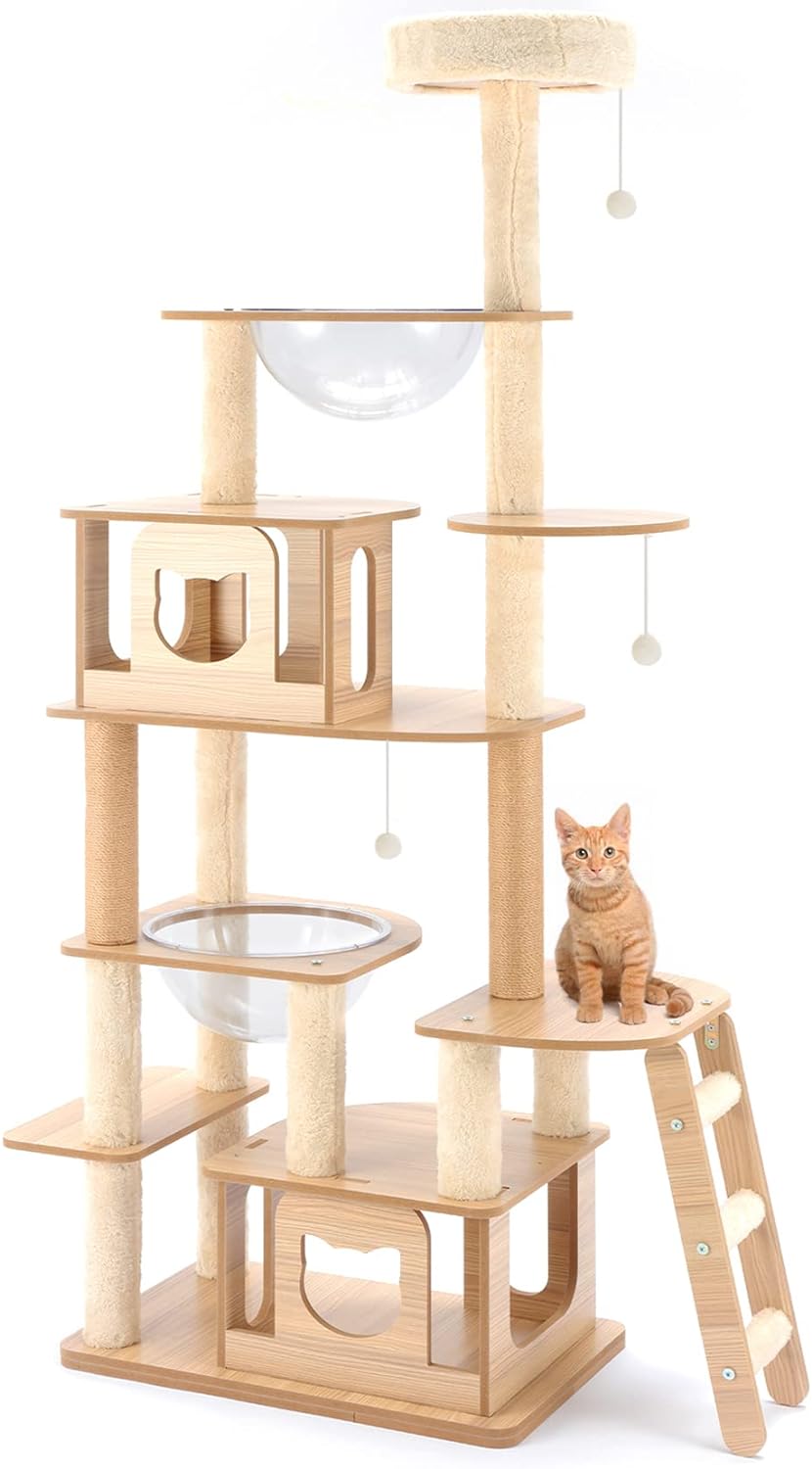 CAT TOWER 木製 キャットタワー おもちゃたくさん 3つのスタイル CAT TOWER 木製 キャットタワー おもちゃたくさん 3つのスタイル