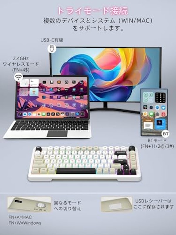 ゲーミングキーボード 4