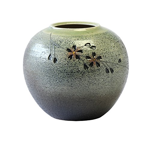 美品　陶器　花瓶　落ち着いた色合いと重厚感あるデザインが素敵です　フラワーベース 美品 陶器 花瓶 落ち着いた色合いと重厚感あるデザインが素敵
