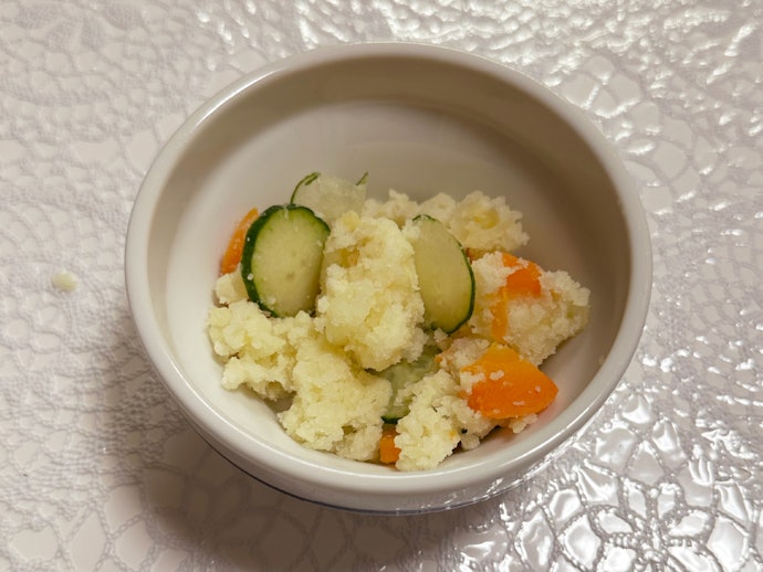 【メニュー②:ポテトサラダ】マッシャーもボウルも不要。そのまま冷蔵保存もできるし、洗い物も減ってプチハッピー!