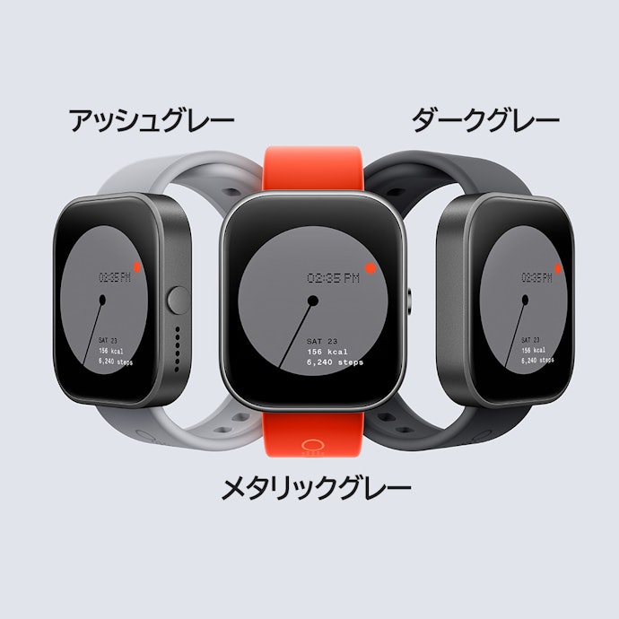 1.96インチの大画面。IP68の防水仕様で耐久性にも配慮