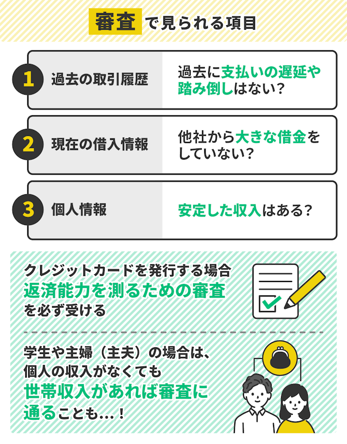 審査では何を見られる?