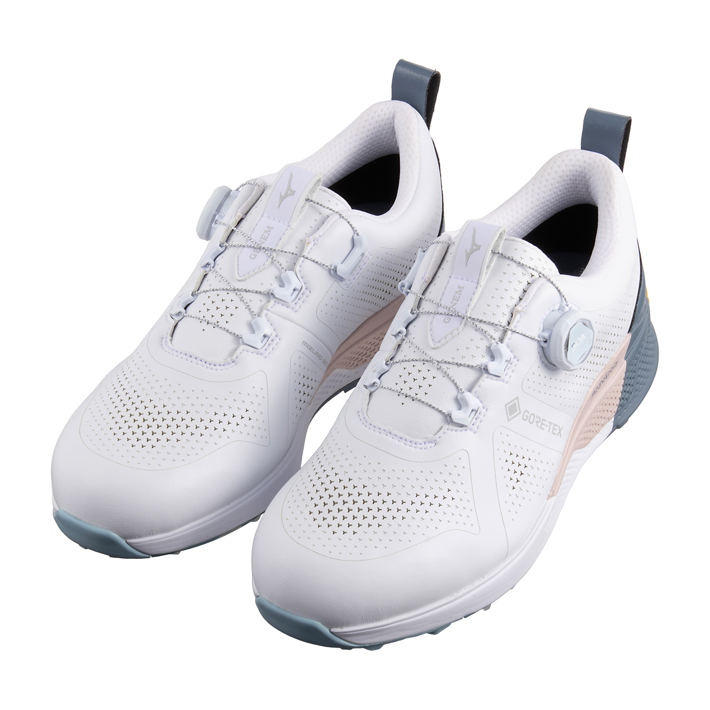 ジェネム008ボア）Mizuno ゴルフシューズ 【25.5 EE】白☓赤 【徹底