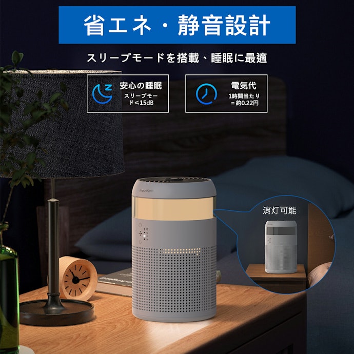 おやすみモード・加湿機能・リモコンなど、寝室向きの機能や付属品に注目