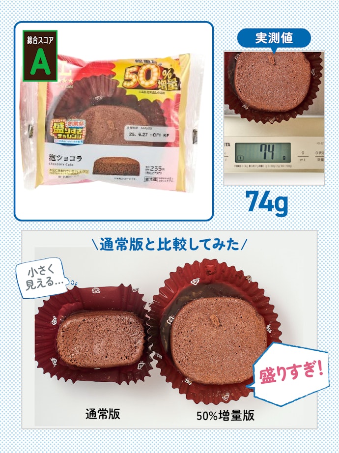 【4位(同率)】Uchi Café盛りすぎ!泡ショコラ(参考価格:275円)【総重量が約50%増量】