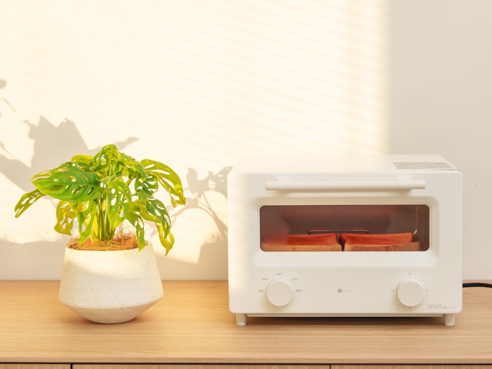 トースト4枚が3分で焼けるので、朝食作りを時短できる!