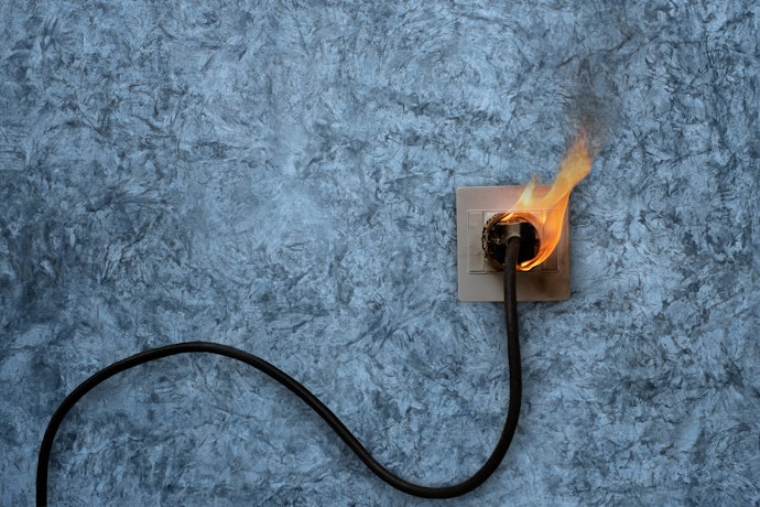 焦げたニオイがする・電源コードが熱くなる
