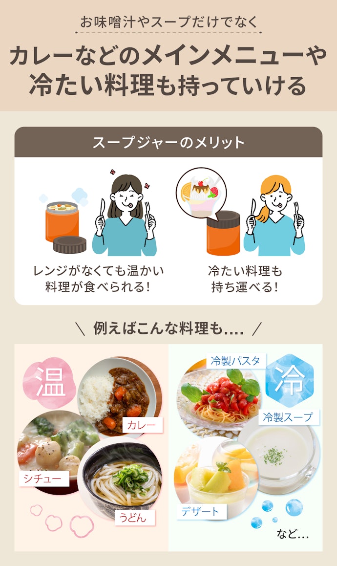 保冷力はどの商品も十分!おいしさにこだわるなら62℃以上の保温力があるものを