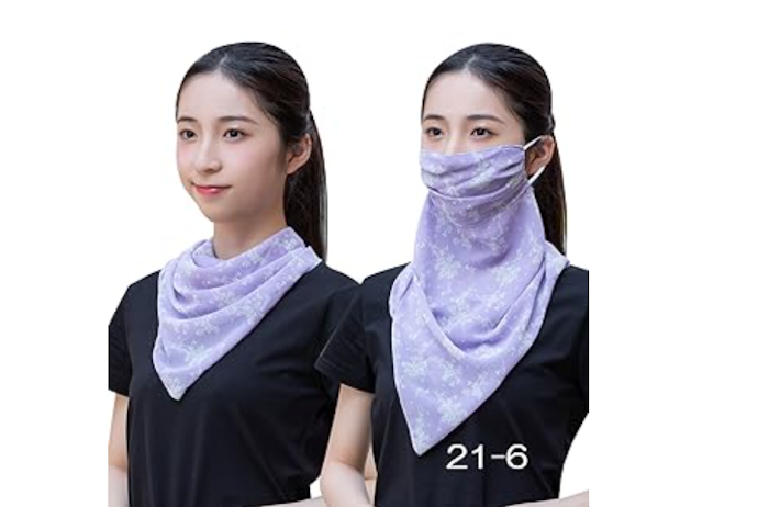 顔まわりまでしっかりUVカットしたいなら、マスクにもなるタイプ