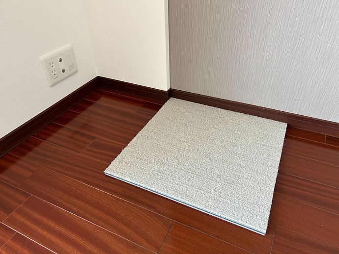 すぐにストップ…。壁に段差があると切って調整する必要があることに気づく