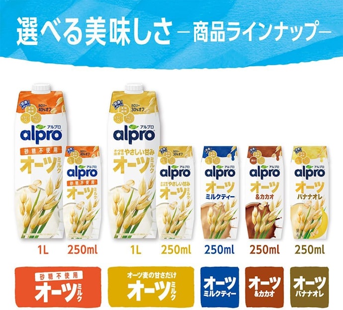 そのままの味だと飲みづらい人は、フレーバー付きを試してみて