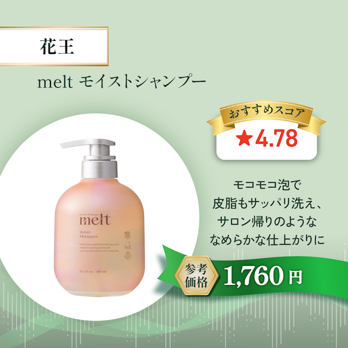 【04/市販シャンプー】melt モイストシャンプー