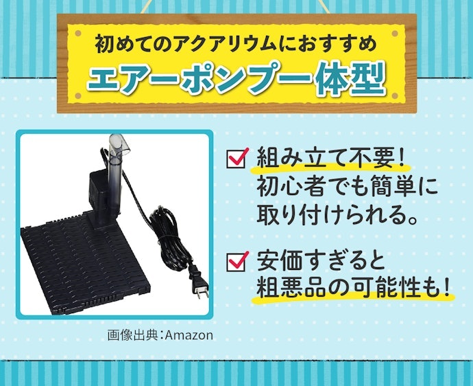 組み立て不要なエアーポンプ一体型なら、初心者でも簡単