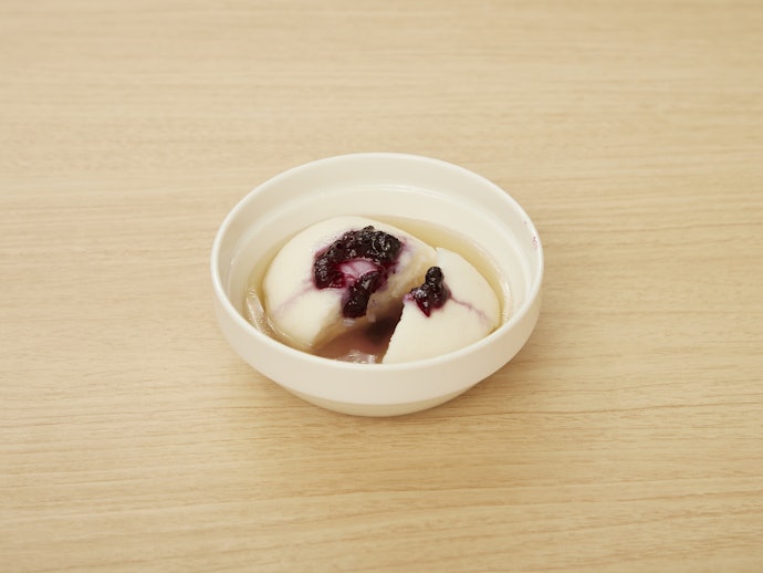 【5位(同率)】はんぺんブルーベリー:「スイカに塩」的に、ブルーベリーがはんぺんを引き立てる!