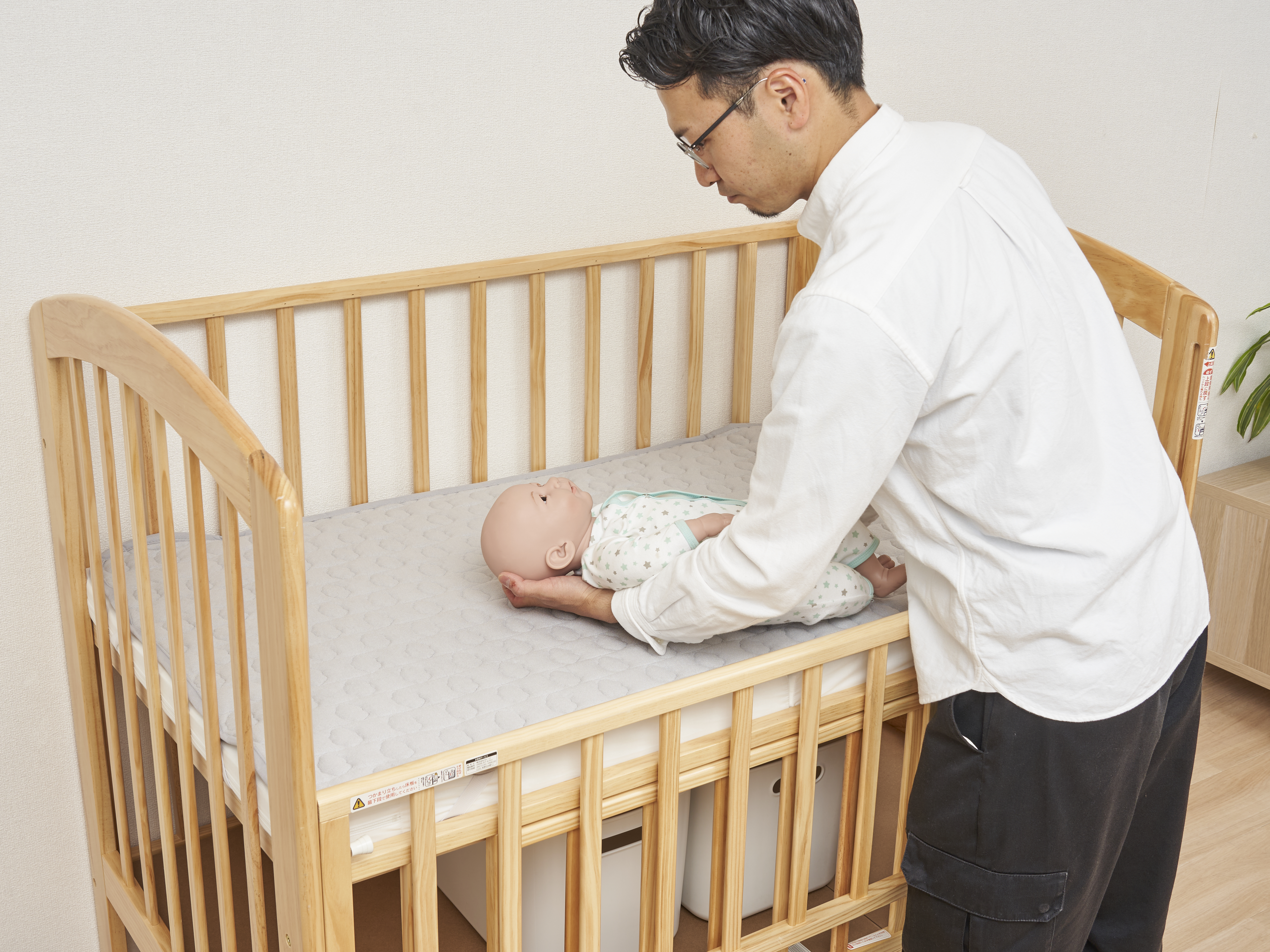 ベビーベッド　スリーピー　石崎家具　ミニワンタッチハイベッド　プチ ベッド&ベビーベッド専門店『スリーピー』 ☆10月31日再入荷分