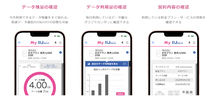 アプリでは何ができる?