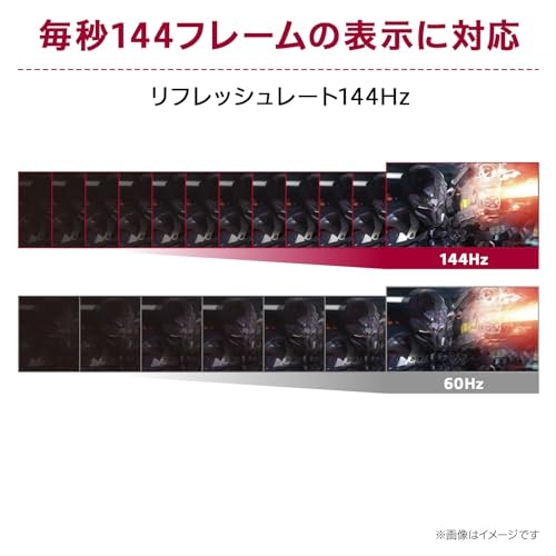 ゲーム用なら144Hz以上のリフレッシュレートがおすすめ