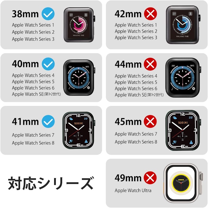 自分のApple Watchに合ったサイズを選択しよう
