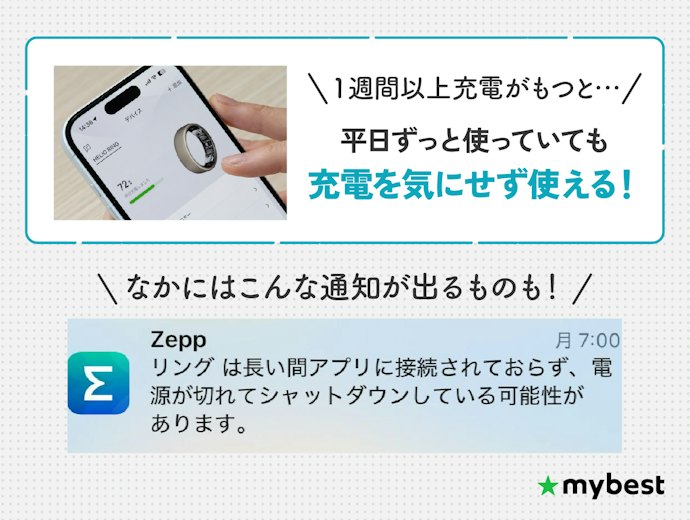 1週間以上バッテリーがもつものを選ぼう