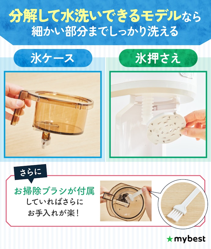 清潔に使い続けるために、手入れのしやすさも確認しよう