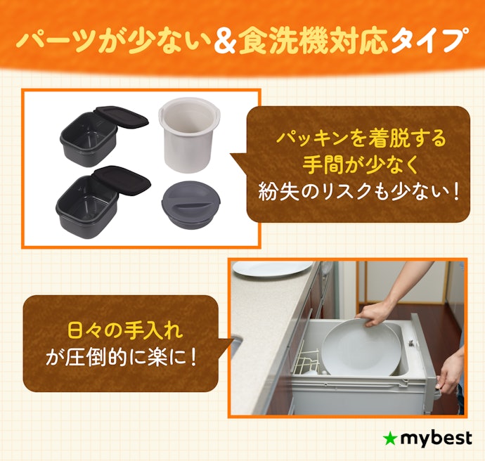 忙しい毎日でも使いやすいように、お手入れのしやすさもチェック
