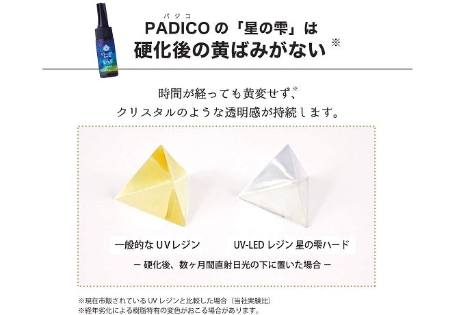加工のしやすさ(気泡のできやすさ・黄変するかどうか)