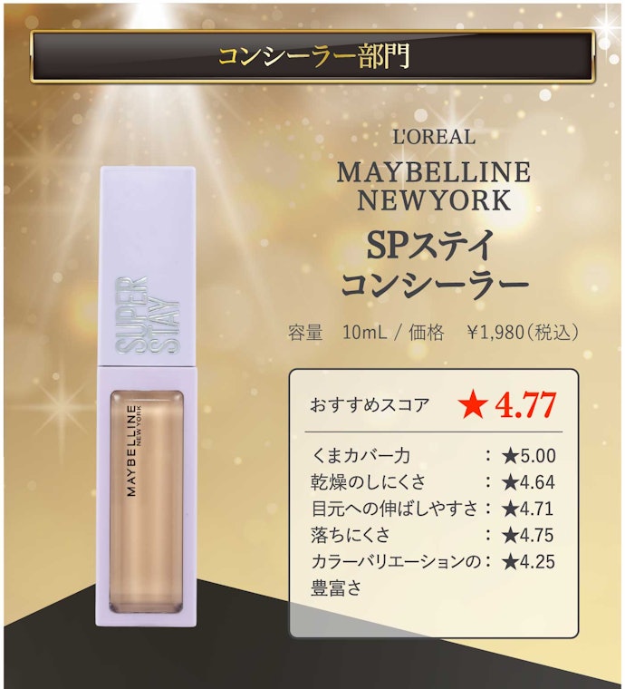 【14/コンシーラー】日本ロレアル「MAYBELLINE NEWYORK SPステイ コンシーラー」