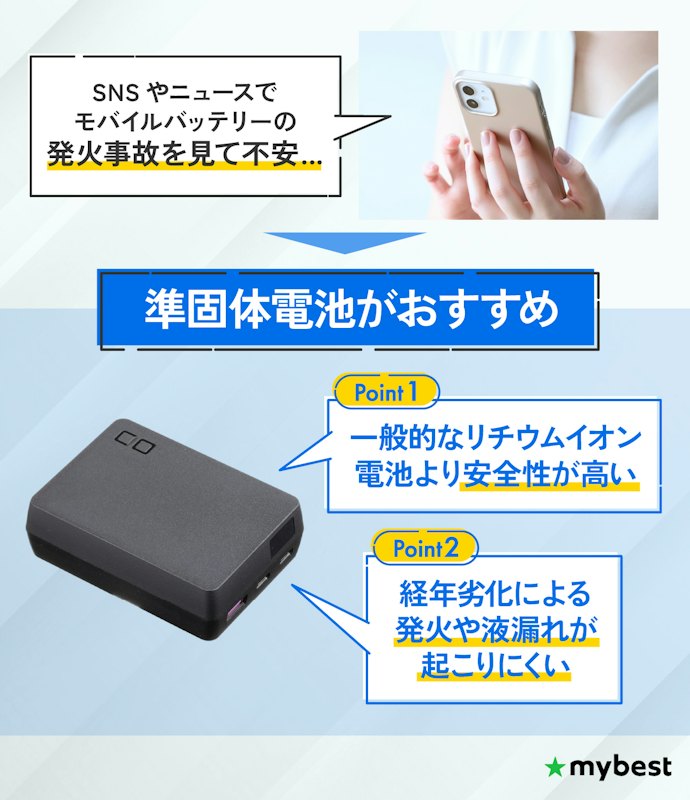安全性を求めるなら準固体電池を選ぼう!