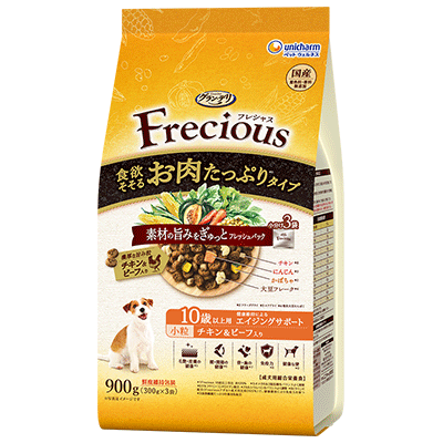 定番の「Frecious」は、愛犬の年齢に合うものを選ぼう
