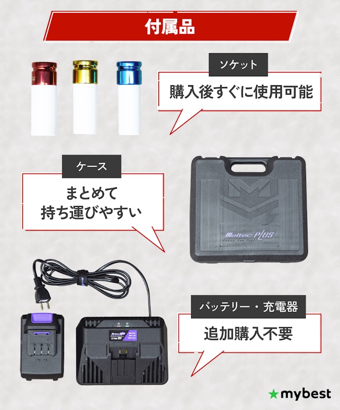 すぐ使いたい人は付属品も確認しよう