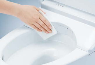 「便器きれい」「においきれい」機能で清潔に